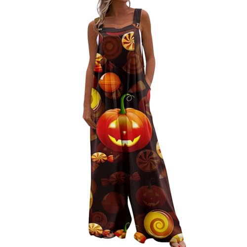 RMBLYfeiye Meine Bestellungen Jumpsuit Festlich Damen Kleid Sommer Jeans Jumpsuits Damen Hosenanzug Damen Hochzeit Damen Jumpsuit Sommer Halloween Kostüm Damen (Earthy Yellow, L) von RMBLYfeiye