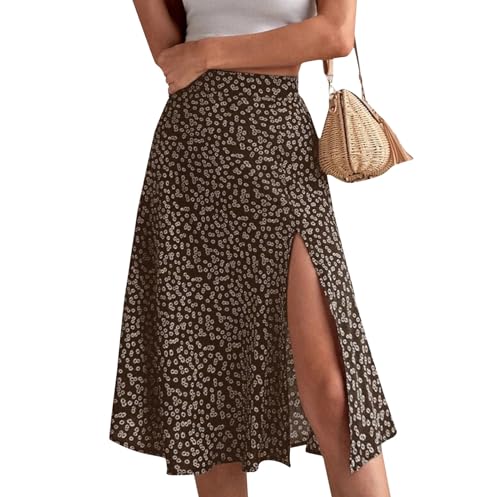 RMBLYfeiye blitzangebote des Tages Rock Damen Sommer Lang Rock Vintage Blumenmuster Rock Boho Rock Blümchen Rock Mit Schlitz A-Linien Rock Blumenrock Geblümt Rock Mit Hoher Taille RMBLYfeiye blitzangebote des Tages Rock Damen Sommer Lang Rock Vintage Blumenmuster Rock Boho Rock Blümchen Rock Mit Schlitz A-Linien Rock Blumenrock Geblümt Rock Mit Hoher Taille von RMBLYfeiye