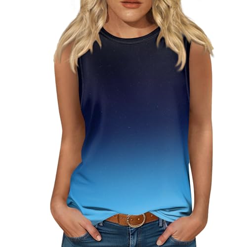 Temu Shop Kleidung Damen Top Schulterfrei Damen Tanktops & Träger-Tops Für Damen Top Kurz Damen Rundhals Farbverlauf Trägershirt Stretch Ärmellos Tanktops Frauen Strick Top Damen Sommer Dunkelblau, M Temu Shop Kleidung Damen Top Schulterfrei Damen Tanktops & Träger-Tops Für Damen Top Kurz Damen Rundhals Farbverlauf Trägershirt Stretch Ärmellos Tanktops Frauen Strick Top Damen Sommer Dunkelblau, M von RMBLYfeiye