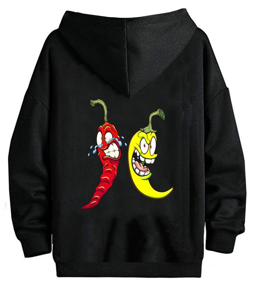 RMK Kapuzenpullover Herren Pullover Hoodie mit Kapuze Pulli mit Taschen Peperoni mit lizenziertem Print RMK Kapuzenpullover Herren Pullover Hoodie mit Kapuze Pulli mit Taschen Peperoni mit lizenziertem Print von RMK