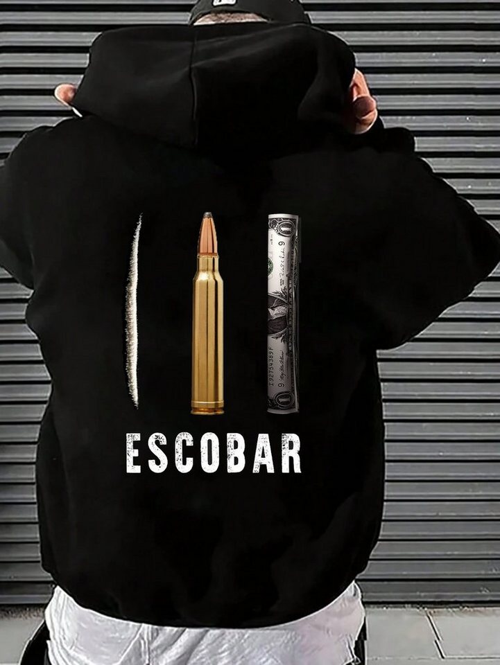 RMK Hoodie Herren Kapuzenpullover Hoodie Pullover Pablo Mexico Gangster Escobar mit Kapuze von RMK