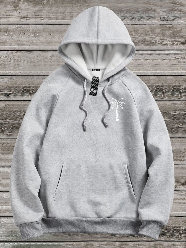RMK Hoodie Herren Pullover Basic Kapuze Pulli Kapuzenpullover Seitentaschen Palme mit Kapuze RMK Hoodie Herren Pullover Basic Kapuze Pulli Kapuzenpullover Seitentaschen Palme mit Kapuze von RMK