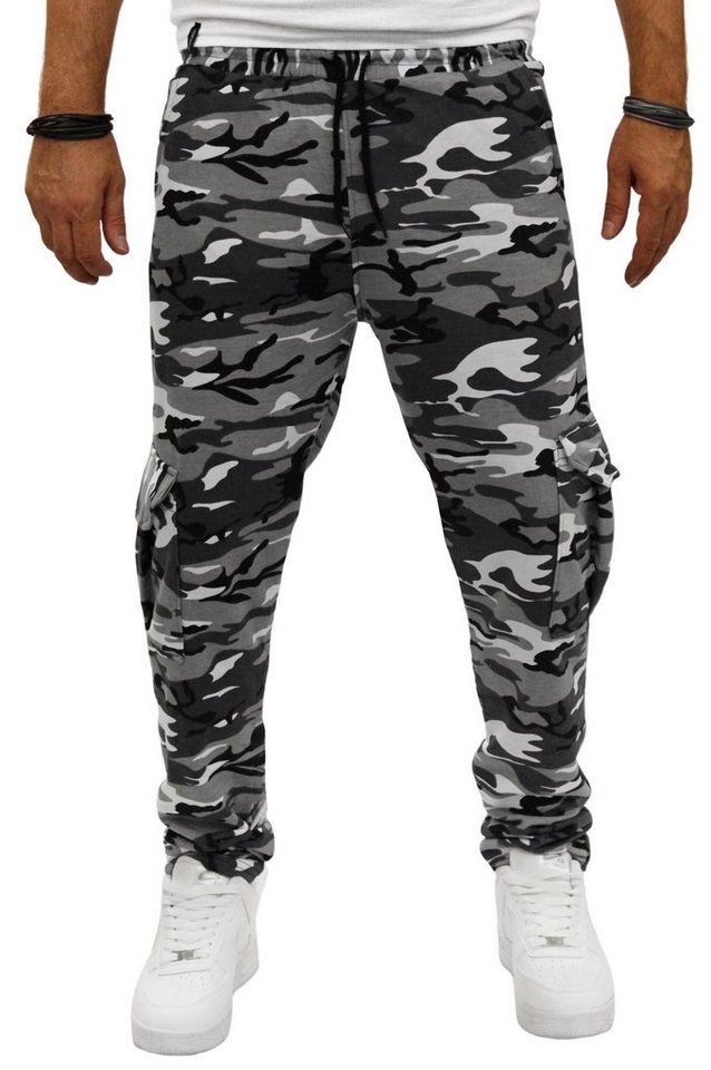 RMK Jogginghose Herren Trainingshose Fitnesshose Camouflage Army Tarn Hose von RMK