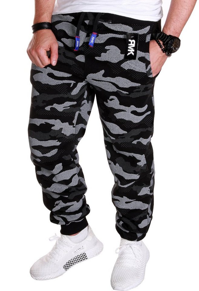 RMK Jogginghose Herren Trainingshose Fitnesshose Sport Hose Sweatpants Camouflage von RMK