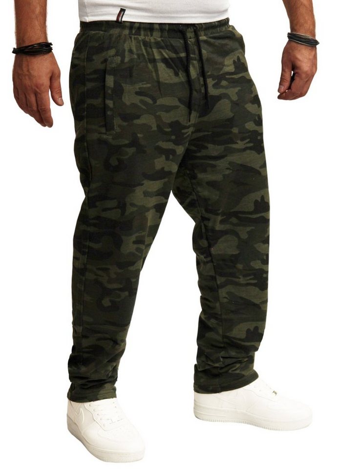RMK Jogginghose Herren Trainingshose Jogginghose Fitnesshose Camouflage Army Tarn Hose von RMK