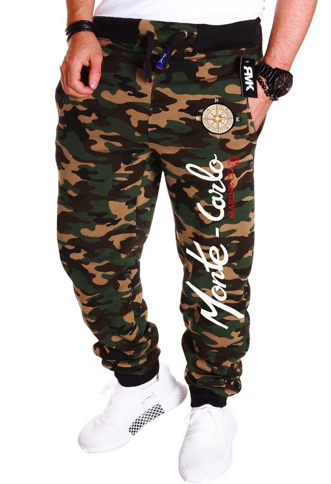 RMK Jogginghose Trainingshose Fitnesshose Sweatpants Camouflage Army von RMK