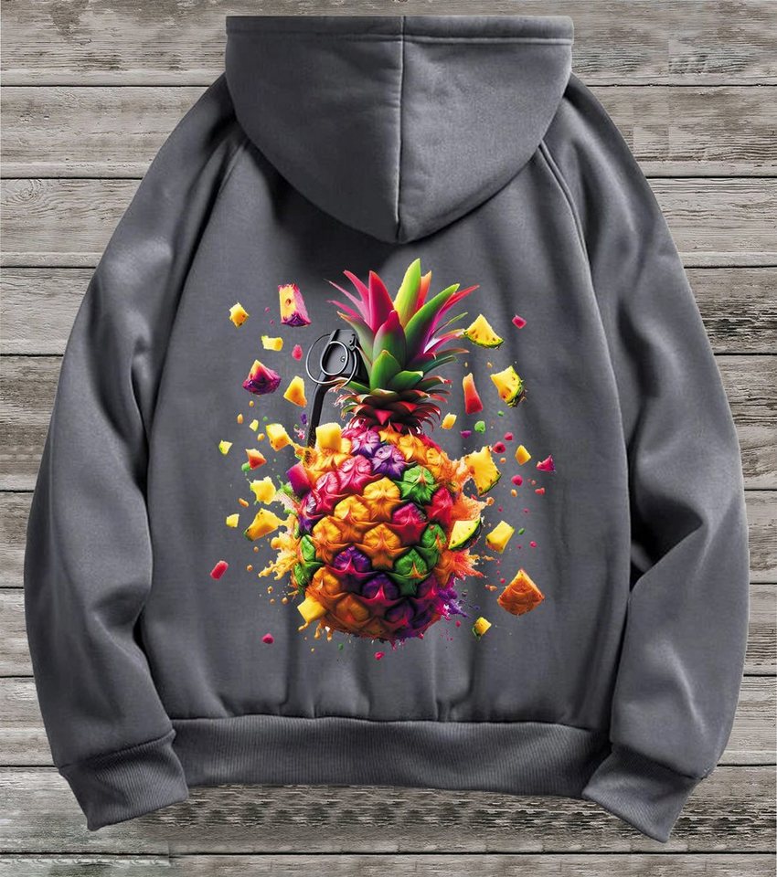 RMK Kapuzenpullover Herren Hoodie Pullover Winter Ananas Frucht mit Kapuze RMK Kapuzenpullover Herren Hoodie Pullover Winter Ananas Frucht mit Kapuze von RMK