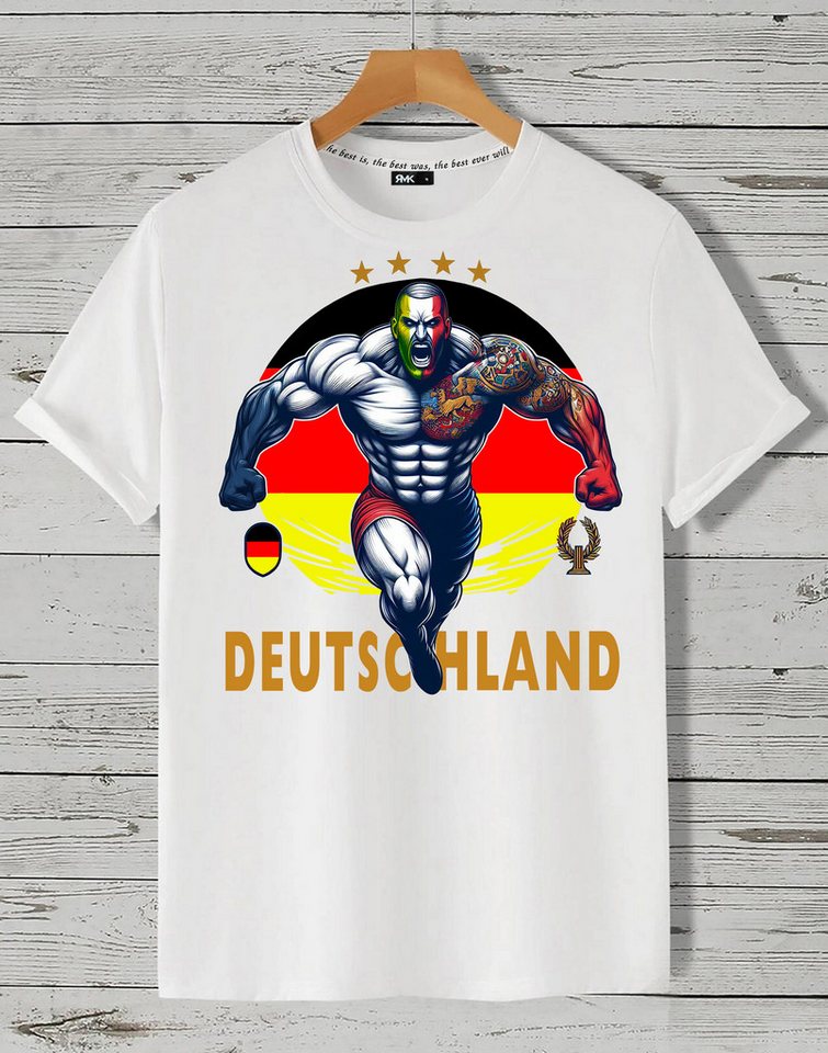 RMK T-Shirt Herren Shirt Fan Trikot Rundhals Fußball Deutschland Germany EM 2024 aus Baumwolle RMK T-Shirt Herren Shirt Fan Trikot Rundhals Fußball Deutschland Germany EM 2024 aus Baumwolle von RMK