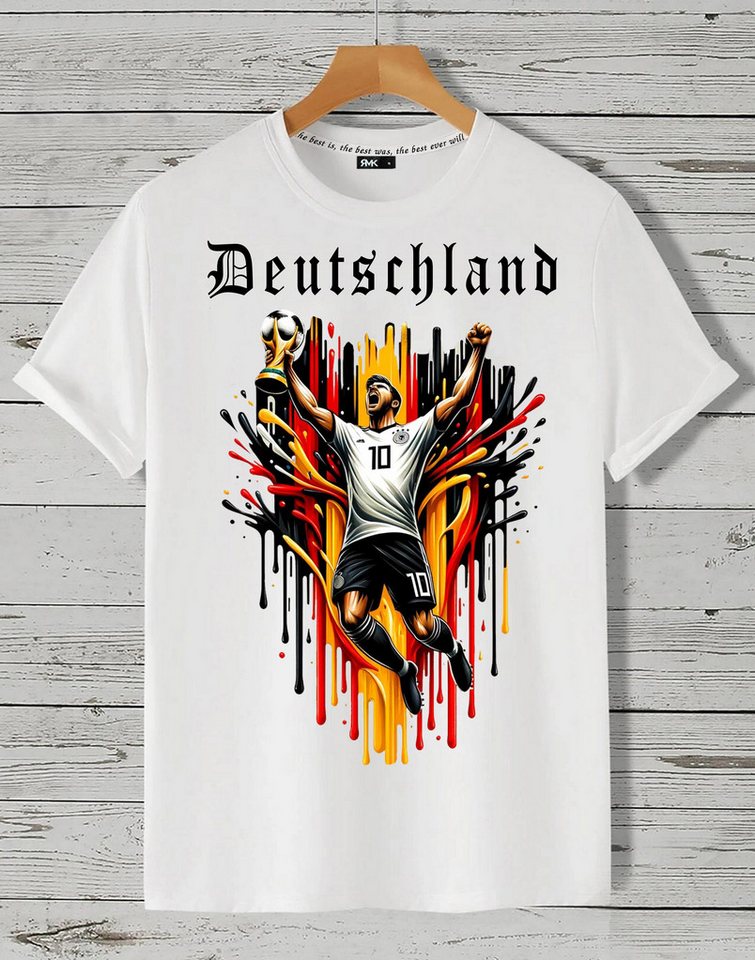 RMK T-Shirt Herren Shirt Fan Trikot Rundhals Fußball Deutschland Germany EM 2024 aus Baumwolle RMK T-Shirt Herren Shirt Fan Trikot Rundhals Fußball Deutschland Germany EM 2024 aus Baumwolle von RMK