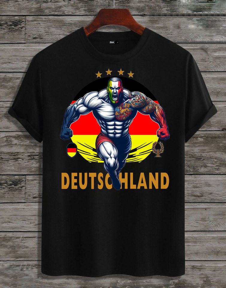 RMK T-Shirt Herren Shirt Fan Trikot Rundhals Fußball Deutschland Germany EM 2024 aus Baumwolle RMK T-Shirt Herren Shirt Fan Trikot Rundhals Fußball Deutschland Germany EM 2024 aus Baumwolle von RMK