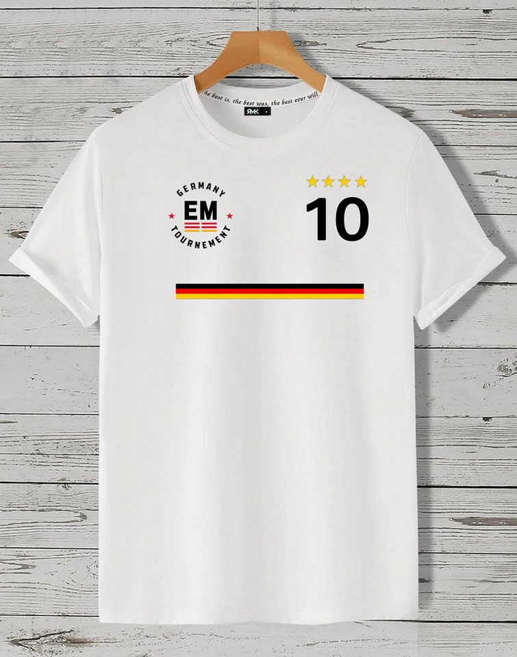 RMK T-Shirt Herren Trikot Fan Fußball Deutschland Europameisterschaft EM 2024 aus Baumwolle RMK T-Shirt Herren Trikot Fan Fußball Deutschland Europameisterschaft EM 2024 aus Baumwolle von RMK