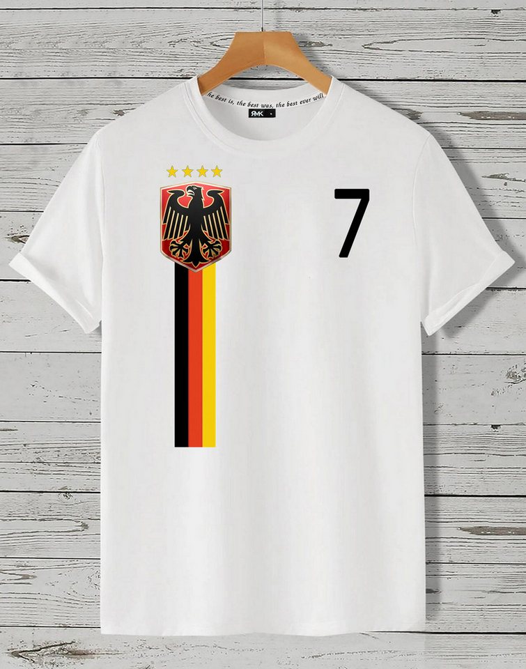 RMK T-Shirt Herren Shirt Trikot Fan Fußball Deutschland Germany EM WM 2024 aus gekämmter Baumwolle RMK T-Shirt Herren Shirt Trikot Fan Fußball Deutschland Germany EM WM 2024 aus gekämmter Baumwolle von RMK