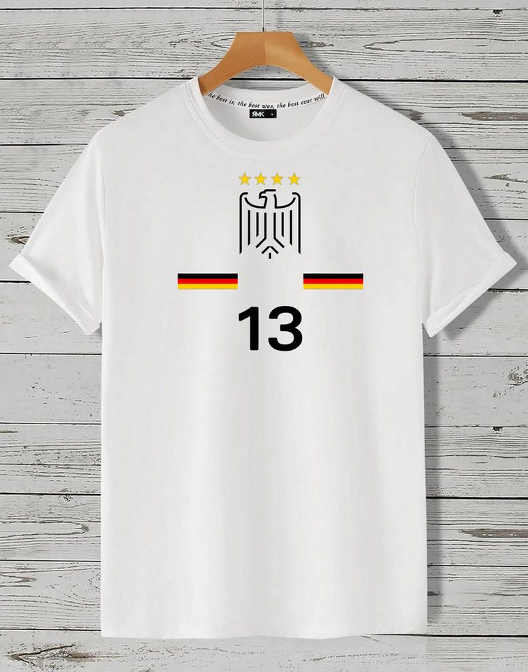 RMK T-Shirt Herren Shirt Trikot Fan Fußball Deutschland Germany EM WM 2024 aus gekämmter Baumwolle RMK T-Shirt Herren Shirt Trikot Fan Fußball Deutschland Germany EM WM 2024 aus gekämmter Baumwolle von RMK
