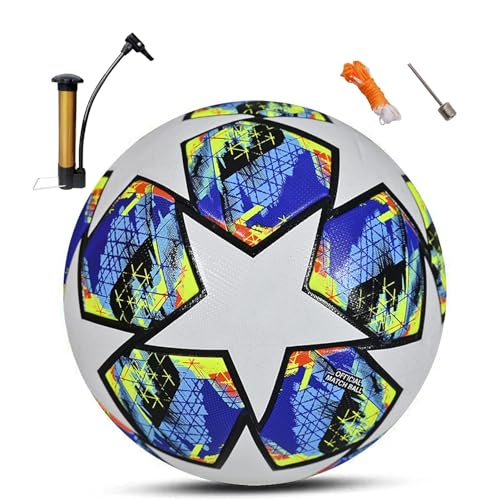 RNNTK 2024 Geeignet für Football Fans Fußball Artikel Fußballliebhaber Geburtstagsgeschenk Fußball Football Ball fußbälle Regulär Nr. 5 Ball Football mit Pumpe RNNTK 2024 Geeignet für Football Fans Fußball Artikel Fußballliebhaber Geburtstagsgeschenk Fußball Football Ball fußbälle Regulär Nr. 5 Ball Football mit Pumpe von RNNTK
