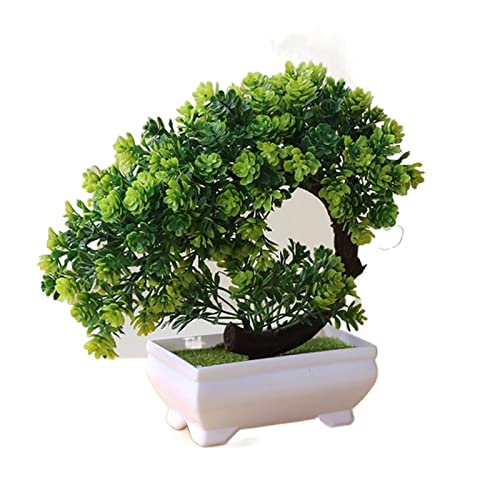 RNNYWDRQ Künstliche Bäume, künstliche Pflanzen, Kiefern-Bonsai, Kleiner Baum, Topfpflanzen, künstliche Blumen, Topfornamente für die Heimdekoration, Hotelgartendekor, künstlicher Bonsai von RNNYWDRQ