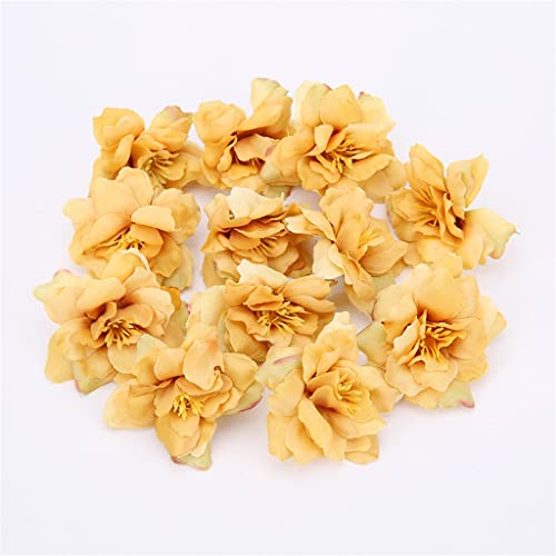 RNNYWDRQ Silk Rose 5cm Künstliche Blume Kopf Orchidee Für Hochzeit Decor Party DIY Kranz Weihnachten Scrapbooking Handwerk Gefälschte Blume Girlande von RNNYWDRQ