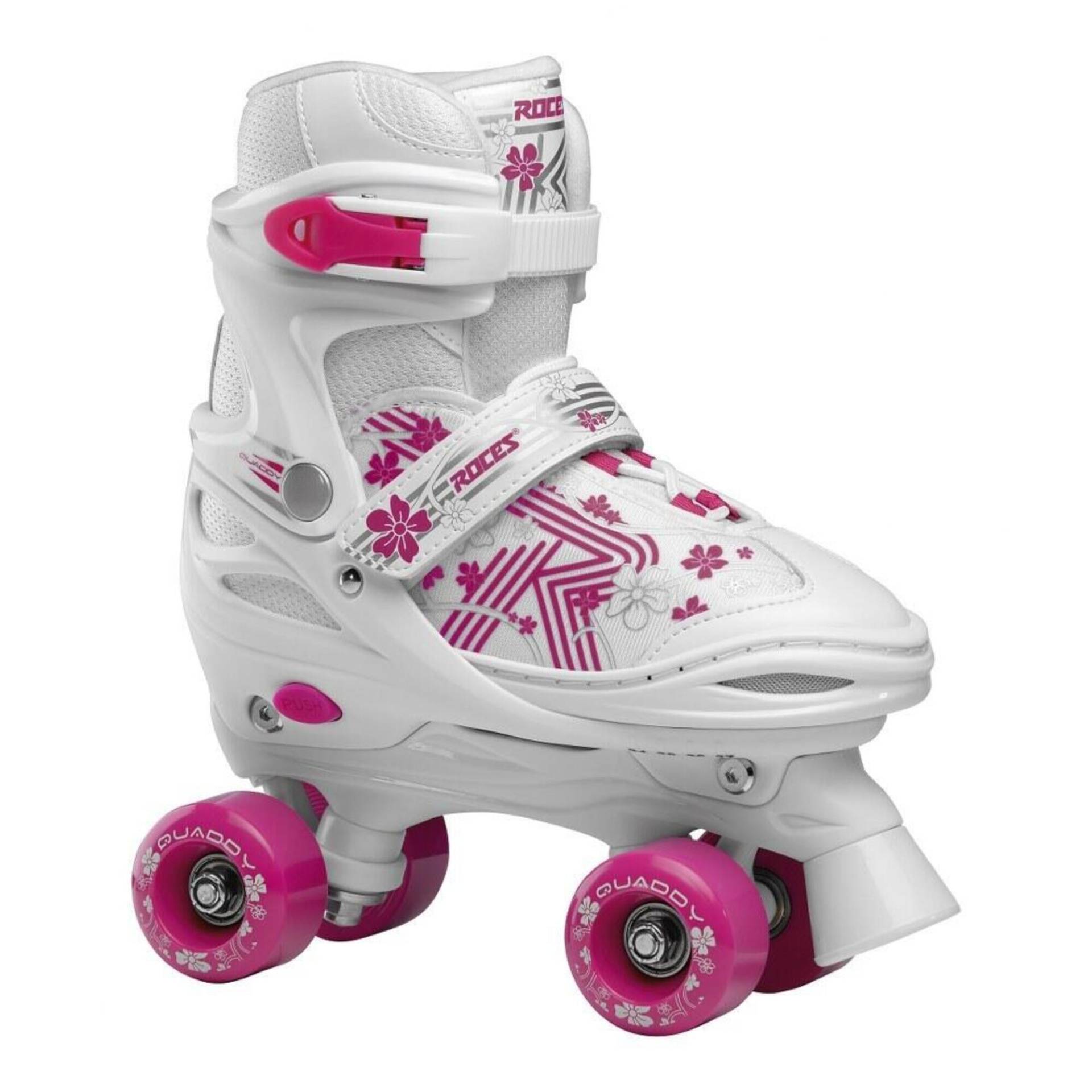 Roces Quaddy 3.0 Rollerblades Mädchen Weiß/Pink von ROCES