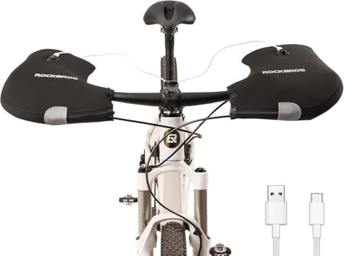 ROCKBROS Beheizte Lenkerhandschuhe Winddicht Lenkerstulpen wiederaufladbare Lenkerhandschuhe für Fahrrad Roller Scooter Mountainbikes im Winter ROCKBROS Beheizte Lenkerhandschuhe Winddicht Lenkerstulpen wiederaufladbare Lenkerhandschuhe für Fahrrad Roller Scooter Mountainbikes im Winter von ROCKBROS