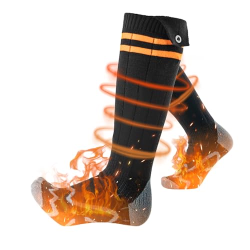 ROCKBROS Beheizte Socken Wiederaufladbare Heated Socks Herren Damen Fußwärmer Heizsocken 5000mAh 4 Einstellbarer Temperatur Winter Warm Wärmesocken für Sports ROCKBROS Beheizte Socken Wiederaufladbare Heated Socks Herren Damen Fußwärmer Heizsocken 5000mAh 4 Einstellbarer Temperatur Winter Warm Wärmesocken für Sports von ROCKBROS