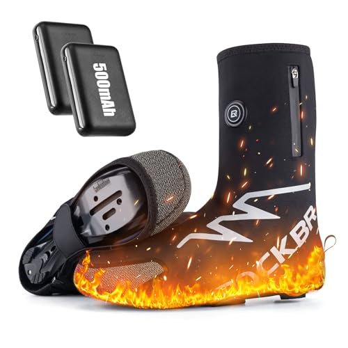 ROCKBROS Beheizte Überschuhe Winter Warme Fahrradschuhüberzüge mit 5000mAh Batterie Winterschuhüberzüge Thermischer Schuhüberzug Wasserbeständig Winddicht Fahrrad Überzieher für Frauen/Männer ROCKBROS Beheizte Überschuhe Winter Warme Fahrradschuhüberzüge mit 5000mAh Batterie Winterschuhüberzüge Thermischer Schuhüberzug Wasserbeständig Winddicht Fahrrad Überzieher für Frauen/Männer von ROCKBROS