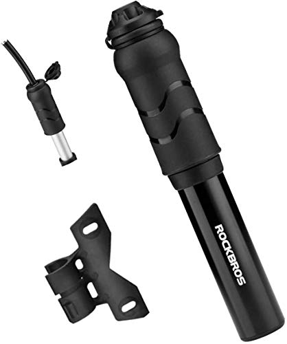 ROCKBROS Fahrrad Minipumpe Rahmenpumpe 100 PSI Luftpumpe Presta & Schrader Ventile für Mountainbikes, Rennrad, E-Bikes, MTB von ROCKBROS