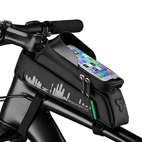 ROCKBROS Fahrrad Rahmentasche Fahrradtasche Wasserdicht Handytasche Touchscreen für Handys bis zu 7,0" iPhone 14/13 Plus/Pro Max Galaxy S23/S22 Ultra Huawei P60 Pro/Mate50 ROCKBROS Fahrrad Rahmentasche Fahrradtasche Wasserdicht Handytasche Touchscreen für Handys bis zu 7,0" iPhone 14/13 Plus/Pro Max Galaxy S23/S22 Ultra Huawei P60 Pro/Mate50 von ROCKBROS