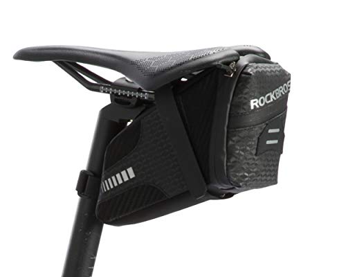 ROCKBROS Fahrrad Satteltasche Fahrradsitz Tasche für MTB Rennrad Faltrad ca.1,5L von ROCKBROS