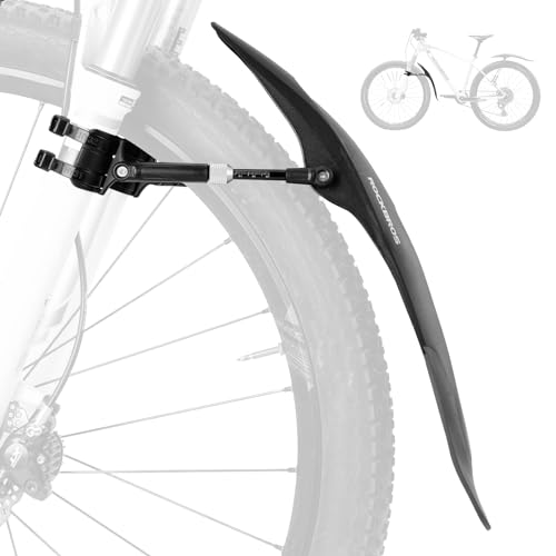 ROCKBROS Fahrrad Schutzbleche Set Vorne Fahrradschutzblech Verstellbare Universale Flexible Steckschutzbleche mit Streben 26-29 Zoll Räder Innovativ Montage für MTBs Citybikes Rennräder von ROCKBROS