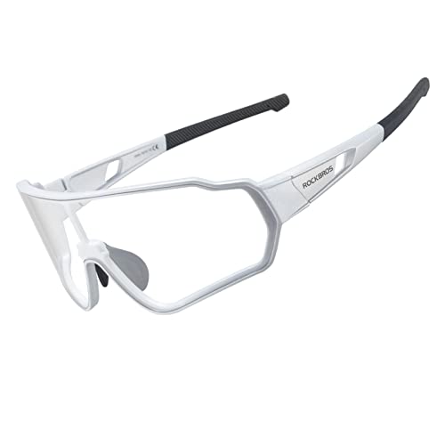 ROCKBROS Fahrradbrille Photochromatisch für Herren Frauen Fahrrad Sportbrille UV400-Schutz für Outdoor-Sport Angeln Golf Radfahren Laufen Silber ROCKBROS Fahrradbrille Photochromatisch für Herren Frauen Fahrrad Sportbrille UV400-Schutz für Outdoor-Sport Angeln Golf Radfahren Laufen Silber von ROCKBROS
