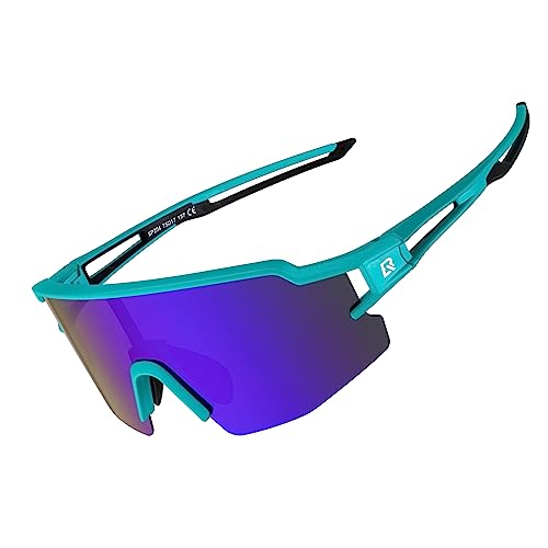 ROCKBROS Fahrradbrille Polarisierte Sonnenbrille Outdoor Sport UV400 Sportbrille Herren Damen Radfahren Blau ROCKBROS Fahrradbrille Polarisierte Sonnenbrille Outdoor Sport UV400 Sportbrille Herren Damen Radfahren Blau von ROCKBROS