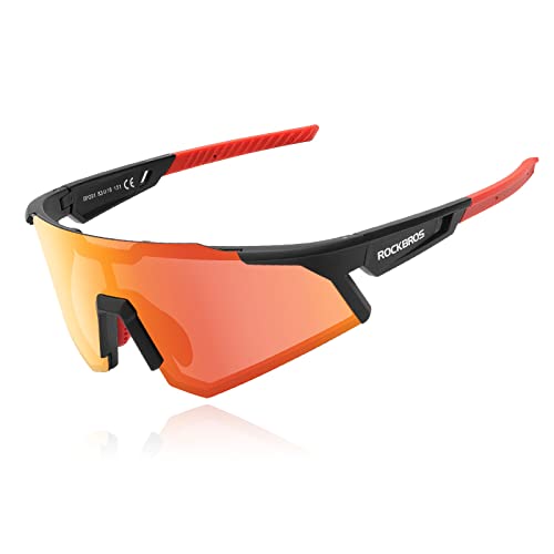 ROCKBROS Fahrradbrille Polarisierte Sportbrille Sonnenbrille Damen und Herren UV400 Schutz Winddicht für Outdoor-Sport Radfahren Angeln Laufen Golf Schwarzer Rahmen ROCKBROS Fahrradbrille Polarisierte Sportbrille Sonnenbrille Damen und Herren UV400 Schutz Winddicht für Outdoor-Sport Radfahren Angeln Laufen Golf Schwarzer Rahmen von ROCKBROS