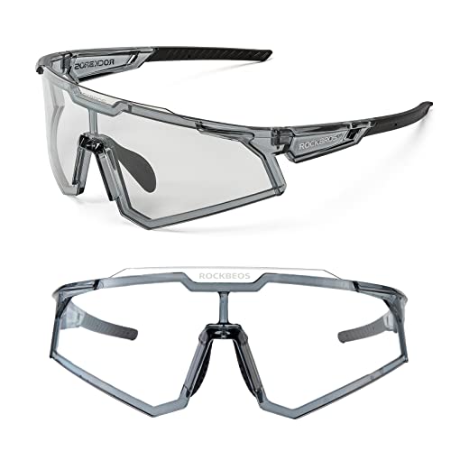 ROCKBROS Fahrradbrille Sportbrille Photochrome Sonnenbrille Schutzbrille Selbsttönend UV400 Schutz Outdoor Radsport Wandern Angeln Laufen für Damen und Herren ROCKBROS Fahrradbrille Sportbrille Photochrome Sonnenbrille Schutzbrille Selbsttönend UV400 Schutz Outdoor Radsport Wandern Angeln Laufen für Damen und Herren von ROCKBROS