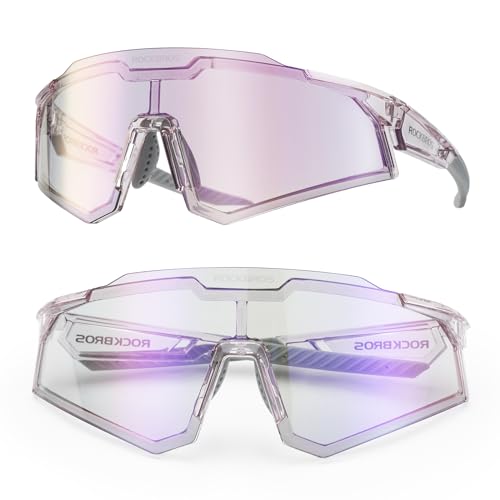 ROCKBROS Fahrradbrille Sportbrille Photochrome Sonnenbrille Schutzbrille Selbsttönend UV400 Schutz Outdoor Radsport Wandern Angeln Laufen für Damen und Herren ROCKBROS Fahrradbrille Sportbrille Photochrome Sonnenbrille Schutzbrille Selbsttönend UV400 Schutz Outdoor Radsport Wandern Angeln Laufen für Damen und Herren von ROCKBROS
