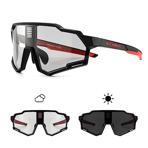 ROCKBROS Fahrradbrillen Selbsttönend + Polarisiert, Intelligente Fahrrad Sonnenbrille Sportbrille Damen Herren UV400 Schutz TR90 ROCKBROS Fahrradbrillen Selbsttönend + Polarisiert, Intelligente Fahrrad Sonnenbrille Sportbrille Damen Herren UV400 Schutz TR90 von ROCKBROS