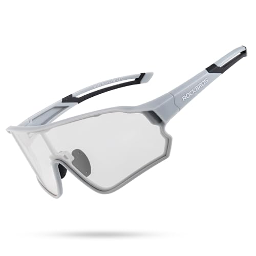 ROCKBROS Fahrradbrillen Sonnenbrille Photochrom UV400 Damen Herren Windschutzbrille Sportbrille Radbrille zum Radfahren ROCKBROS Fahrradbrillen Sonnenbrille Photochrom UV400 Damen Herren Windschutzbrille Sportbrille Radbrille zum Radfahren von ROCKBROS
