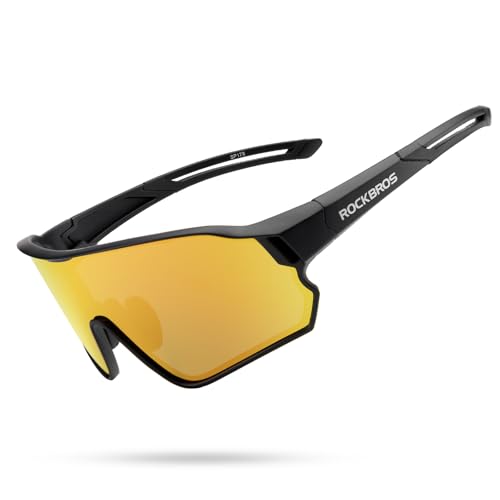 ROCKBROS Fahrradbrillen Sonnenbrille Polarisierte UV400 Damen Herren Windschutzbrille Sportbrille Radbrille zum Radfahren ROCKBROS Fahrradbrillen Sonnenbrille Polarisierte UV400 Damen Herren Windschutzbrille Sportbrille Radbrille zum Radfahren von ROCKBROS