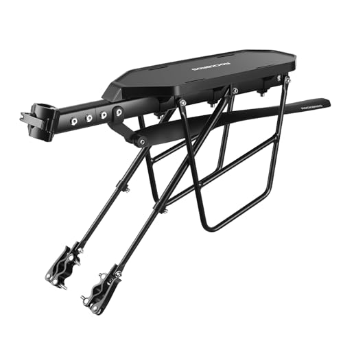 ROCKBROS Fahrradgepäckträger aus Alu, Verstellbar Schnellspanner mit Schutzblech, Robust Stabil Mountainbike Fahrrad Gepäckträger für 26-29 Zoll ROCKBROS Fahrradgepäckträger aus Alu, Verstellbar Schnellspanner mit Schutzblech, Robust Stabil Mountainbike Fahrrad Gepäckträger für 26-29 Zoll von ROCKBROS