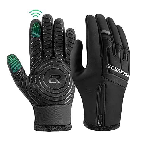 ROCKBROS Fahrradhandschuhe Herren Damen Touchscreen Winterhandschuhe Warme Sport Outdoor Winddichte rutschfeste Laufhandschuhe für Fahrrad Skifahren Wandern Laufen MTB Handschuhe ROCKBROS Fahrradhandschuhe Herren Damen Touchscreen Winterhandschuhe Warme Sport Outdoor Winddichte rutschfeste Laufhandschuhe für Fahrrad Skifahren Wandern Laufen MTB Handschuhe von ROCKBROS