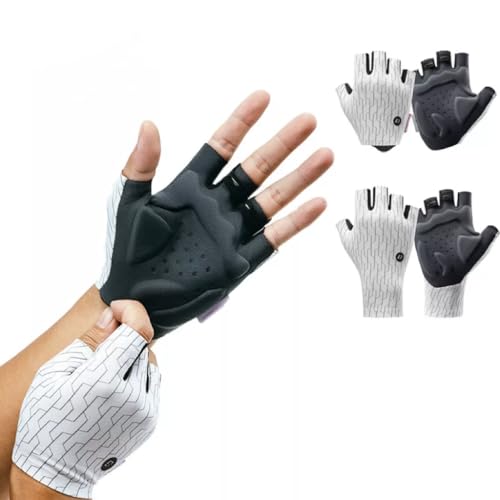 ROCKBROS Fahrradhandschuhe Sommer Herren und Damen, Halbfinger Handschuhe Sport Atmungsaktiv, Stoßdämpfung Handschuhe Ohne Finger für Laufen, Fahrrad, MTB e Fitness ROCKBROS Fahrradhandschuhe Sommer Herren und Damen, Halbfinger Handschuhe Sport Atmungsaktiv, Stoßdämpfung Handschuhe Ohne Finger für Laufen, Fahrrad, MTB e Fitness von ROCKBROS