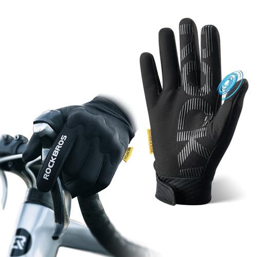 ROCKBROS Fahrradhandschuhe rutschfeste Handschuhe Warme Winddichte Vollfinger Sporthandschuhe Touchscreen Damen/Herren Frühling und Herbst zum Radfahren Laufen Klettern Wandern Motorradfahren XL ROCKBROS Fahrradhandschuhe rutschfeste Handschuhe Warme Winddichte Vollfinger Sporthandschuhe Touchscreen Damen/Herren Frühling und Herbst zum Radfahren Laufen Klettern Wandern Motorradfahren XL von ROCKBROS