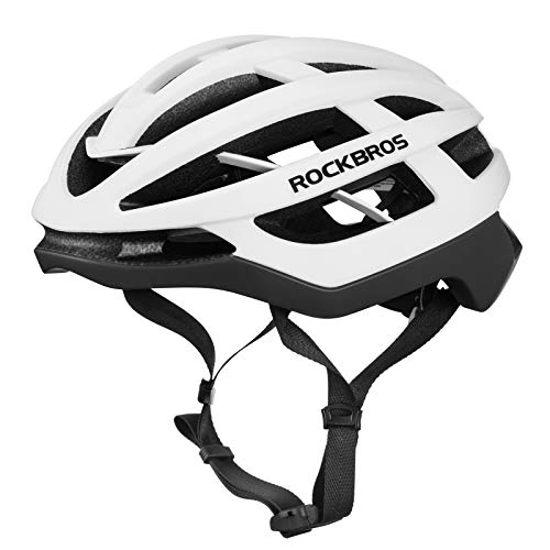 ROCKBROS Fahrradhelm Integrierter Fahrrad Helme Mountain Bike Rennrad Unisex Erwachsener für Herren Damen M (54-59cm)/L(58-63cm) von ROCKBROS