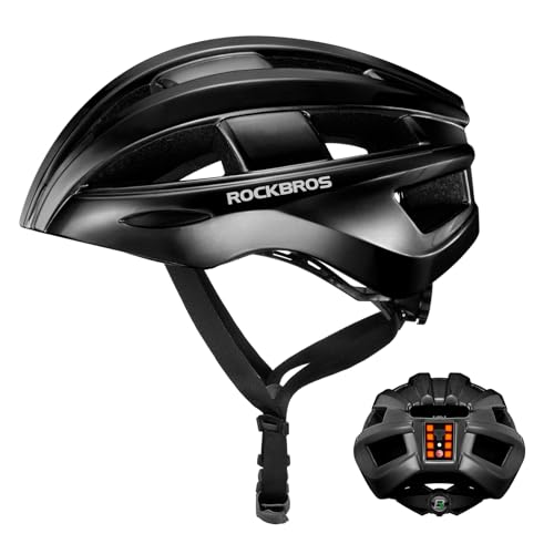ROCKBROS Fahrradhelm mit Heckleuchte Aufladbarer Leuchthelm für Mountainbike und Straßenrad Sicherheitshelm für Männer und Frauen 55-60cm ROCKBROS Fahrradhelm mit Heckleuchte Aufladbarer Leuchthelm für Mountainbike und Straßenrad Sicherheitshelm für Männer und Frauen 55-60cm von ROCKBROS