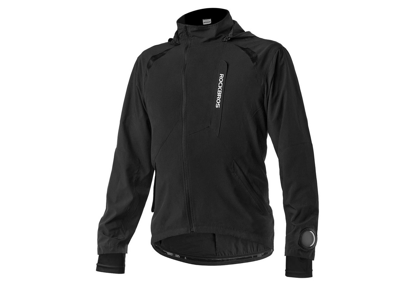 ROCKBROS Fahrradjacke Herren Elastisch Atmungsaktiv Laufjacke Softshelljacke Sommer/Herbst Jacke, M-4XL von ROCKBROS