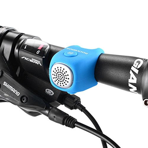 ROCKBROS Fahrradklingel Elektronisch E-Klingel Miniklingel Glocke IPX4 Wasserdicht aus Elastischem Silikon Blau ROCKBROS Fahrradklingel Elektronisch E-Klingel Miniklingel Glocke IPX4 Wasserdicht aus Elastischem Silikon Blau von ROCKBROS