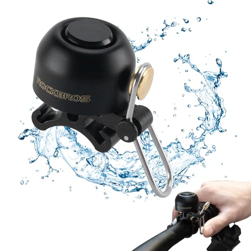 ROCKBROS Fahrradklingel Lenker Klassisch, Mountainbike Retro Fahrradglocke Laut Klingel Fahrrad Kupfer Bike Bell für 22-34mm ROCKBROS Fahrradklingel Lenker Klassisch, Mountainbike Retro Fahrradglocke Laut Klingel Fahrrad Kupfer Bike Bell für 22-34mm von ROCKBROS