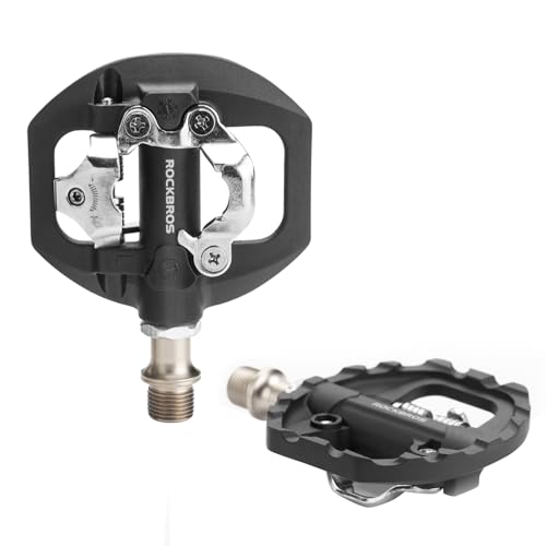 ROCKBROS Fahrradpedale MTB, Pedale SPD und Flat Pedale 2 in 1 aus Nylonfaser Leicht und rutschfeste, Klickpedal SPD für BMX, Gravel und Trekking ROCKBROS Fahrradpedale MTB, Pedale SPD und Flat Pedale 2 in 1 aus Nylonfaser Leicht und rutschfeste, Klickpedal SPD für BMX, Gravel und Trekking von ROCKBROS