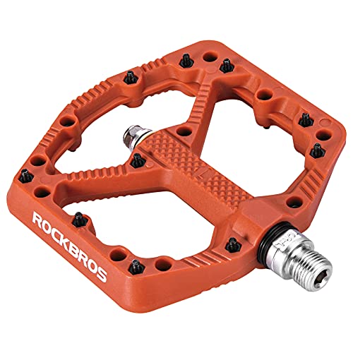 ROCKBROS Fahrradpedale Nylon MTB Pedale rutschfest Verschleißfest 9/16’’ Pedale für MTB, Rennrad, E-Bike ROCKBROS Fahrradpedale Nylon MTB Pedale rutschfest Verschleißfest 9/16’’ Pedale für MTB, Rennrad, E-Bike von ROCKBROS