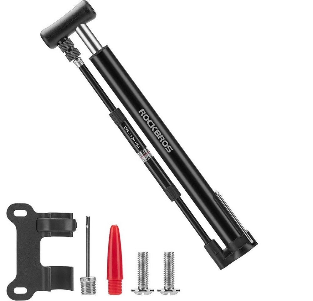 ROCKBROS Fahrradpumpe Standfahrradpumpe – Schwarz mit 120 psi / 8 Bar - mit 2 Spitzen ROCKBROS Fahrradpumpe Standfahrradpumpe – Schwarz mit 120 psi / 8 Bar - mit 2 Spitzen von ROCKBROS