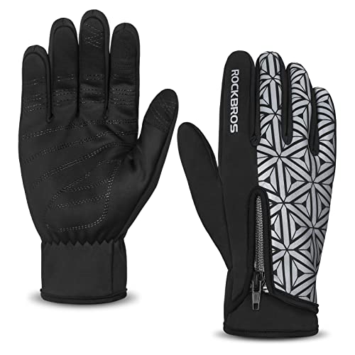 ROCKBROS Handschuhe Winter Warm Fahrradhandschuhe Touchscreen Handschuhe Anti-Rutsch Sporthandschuhe für Fahrrad Laufen Fitness ROCKBROS Handschuhe Winter Warm Fahrradhandschuhe Touchscreen Handschuhe Anti-Rutsch Sporthandschuhe für Fahrrad Laufen Fitness von ROCKBROS