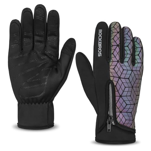 ROCKBROS Handschuhe Winter Warm Fahrradhandschuhe Touchscreen Handschuhe Anti-Rutsch Sporthandschuhe für Fahrrad Laufen Fitness ROCKBROS Handschuhe Winter Warm Fahrradhandschuhe Touchscreen Handschuhe Anti-Rutsch Sporthandschuhe für Fahrrad Laufen Fitness von ROCKBROS